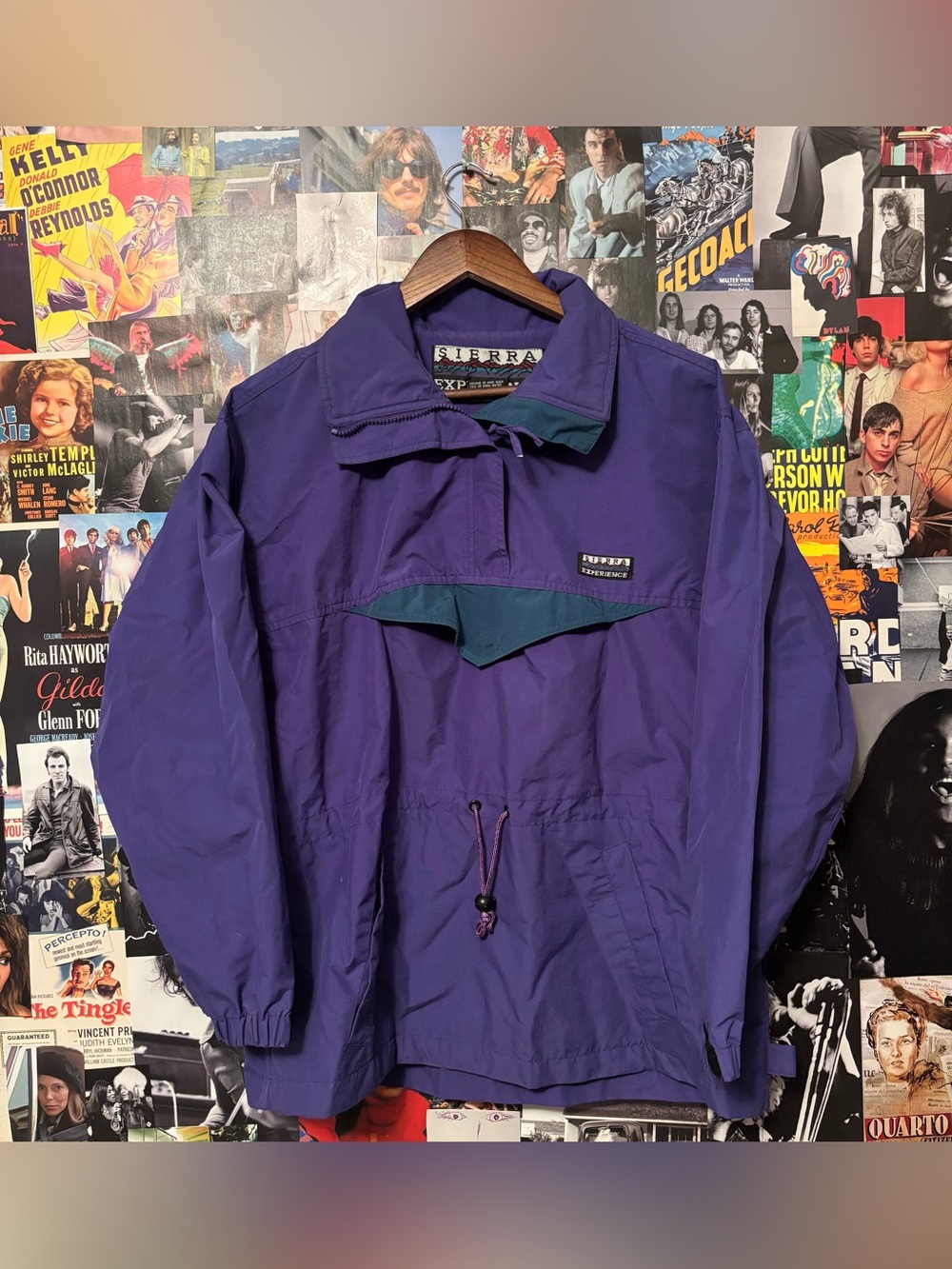 Men's Purple Pullover Ski Jacket